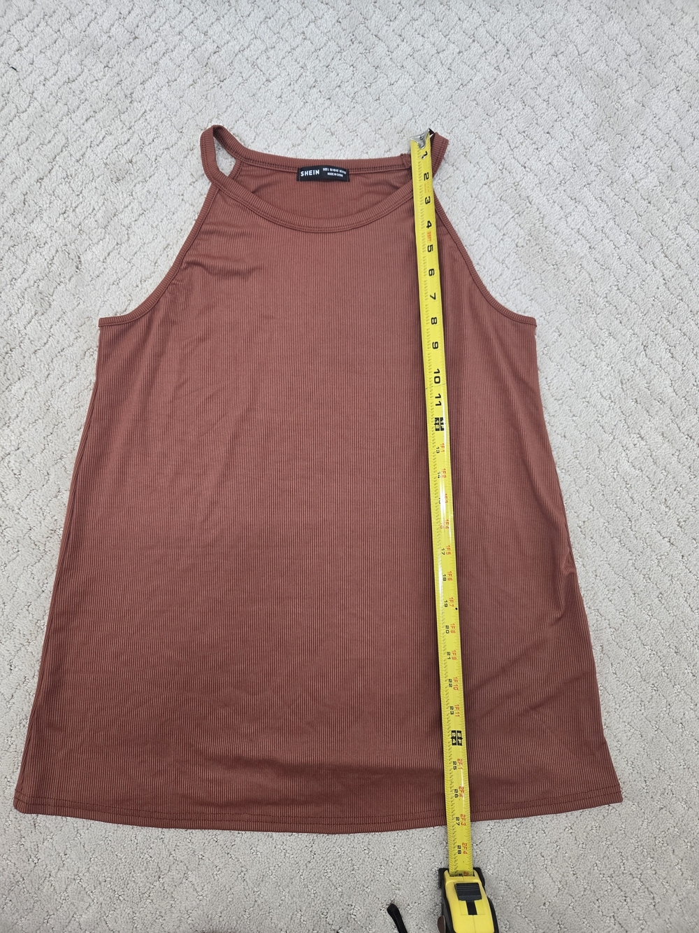 Tabacco Colored Tri Rocker Tank-Top - Picture 6 of 9